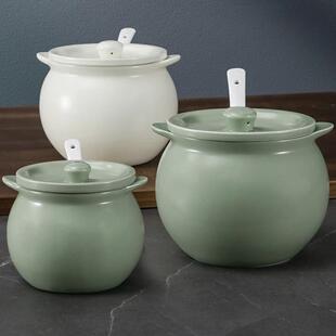 小大型家用储物荤家用油子带盖熟油陶瓷油罐IXJ泼辣勺子猪油罐耐