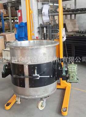 半电动油桶翻转车520kg升高1.5m翻转180°自动油桶倒料车