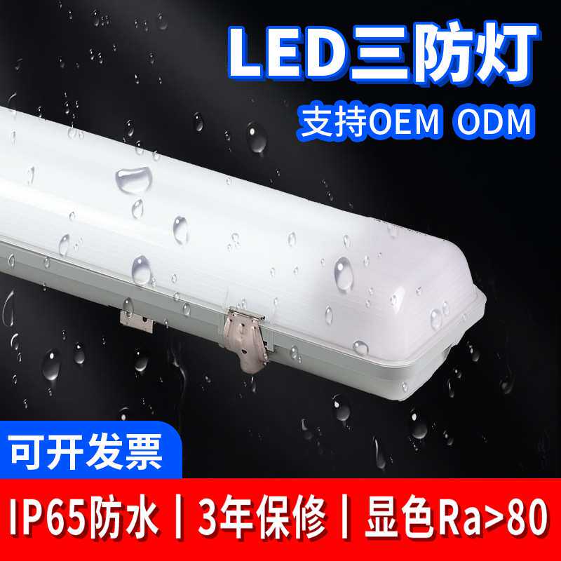T8防爆三防灯LED贴片灯1.5米乳白贴片灯条日光灯管支架三防外壳灯