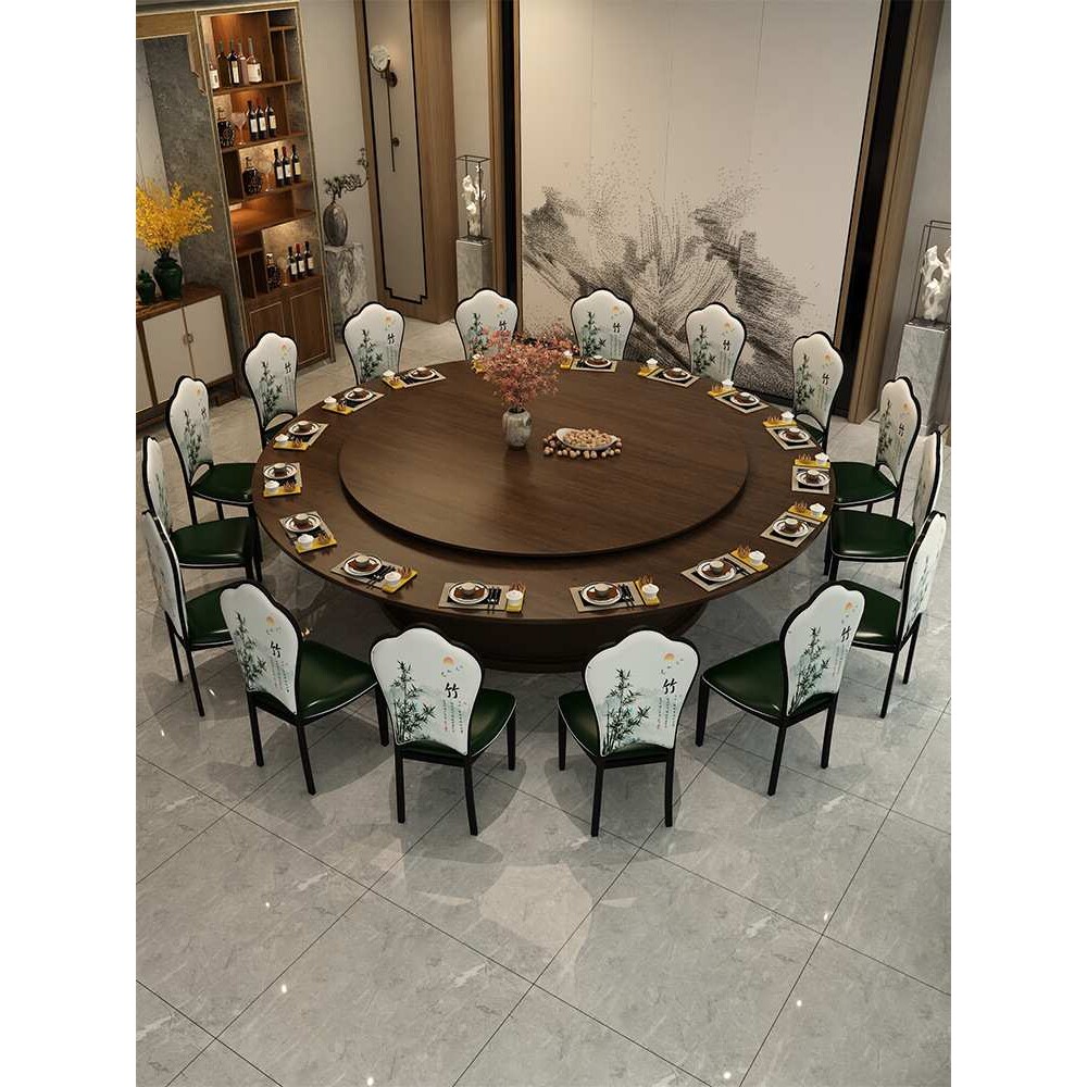 铁艺新中式酒店餐椅火锅店饭店餐厅宴会民宿包厢靠背古典软包椅子