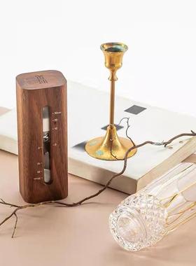 黑胡桃木制沙漏计时器30分钟桌面装饰摆件榉木木质沙漏计时器