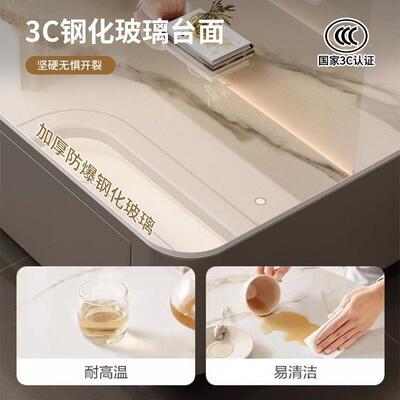 2档025新茶几户型家用客厅落款地现QFL代高轻奢茶桌茶几电小视柜