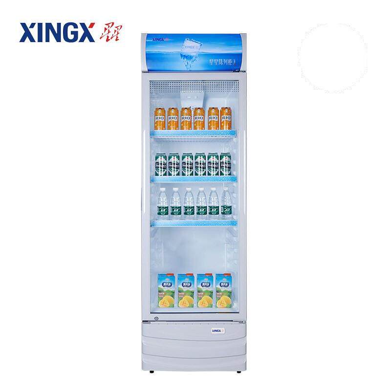 星星(XINGX)单门直冷立式展示柜冷柜防凝雾玻璃门商用冷藏饮料柜