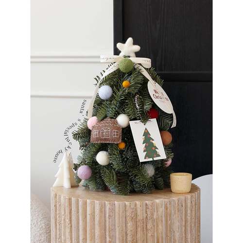 新款圣诞树家用客厅桌面小型假树摆件圣诞节装饰品