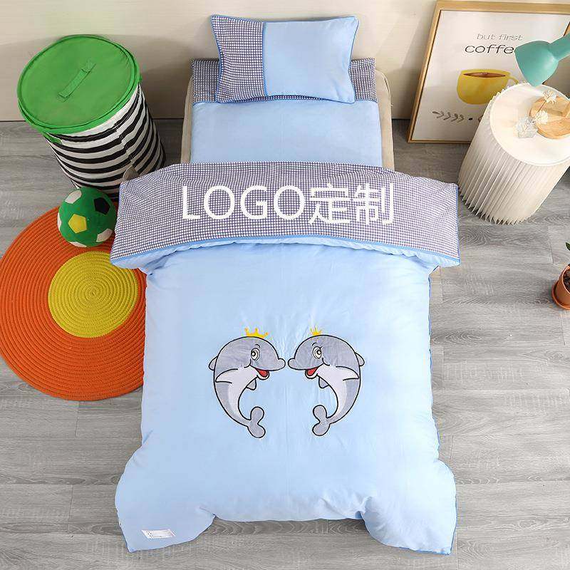 纯棉儿童床品三件套幼儿园宝宝午睡被褥六件套全棉套件直销,婴童用品,婴童床品套件,淘宝优惠券,粉丝福利购,淘宝优惠卷