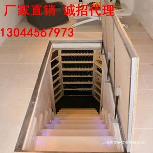 地下室隐藏门酒窖隐形门暗门电动翻盖手动隐形门密室自动阁楼