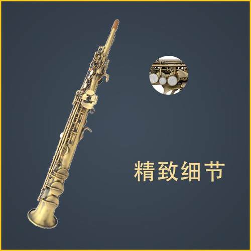 伊尔曼EarlMann专业青古铜高音降B萨克斯一体管萨克斯管SAX