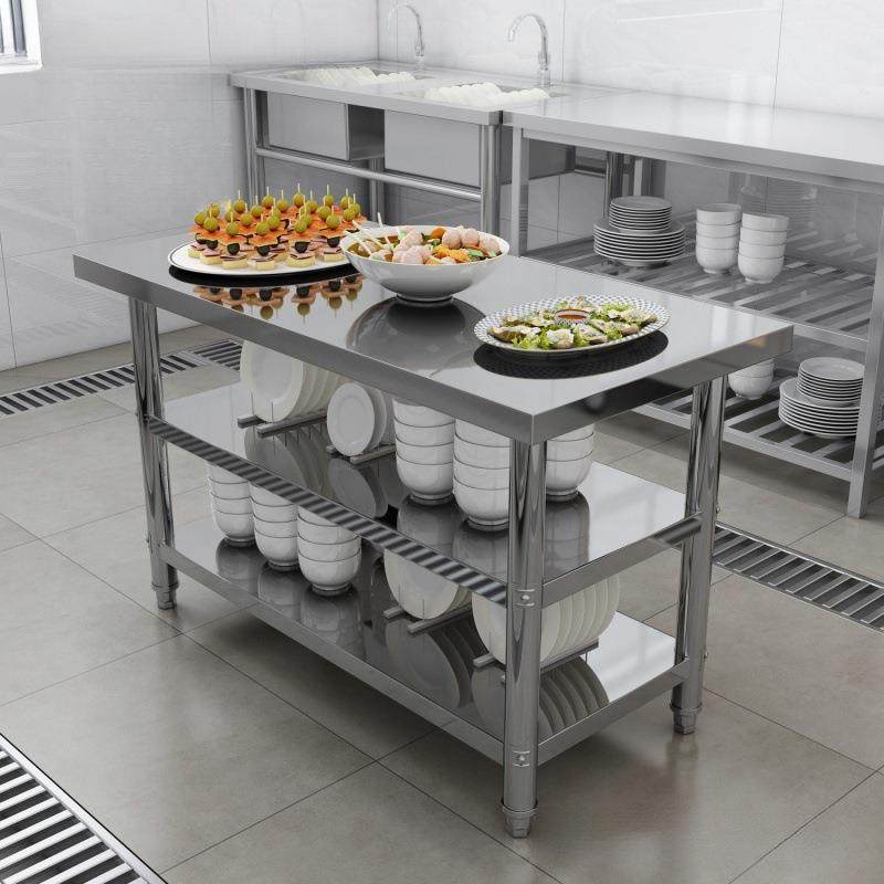 不锈钢工作台厨房作台家用案板切菜台面打包桌子打荷台鱼缸架子,家装主材,商用厨房操作台/工作台,淘宝优惠券,粉丝福利购,淘宝优惠卷