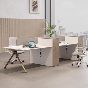 职员桌员工办公桌4人位文件柜隔断屏风卡座现代简约办公桌椅组合