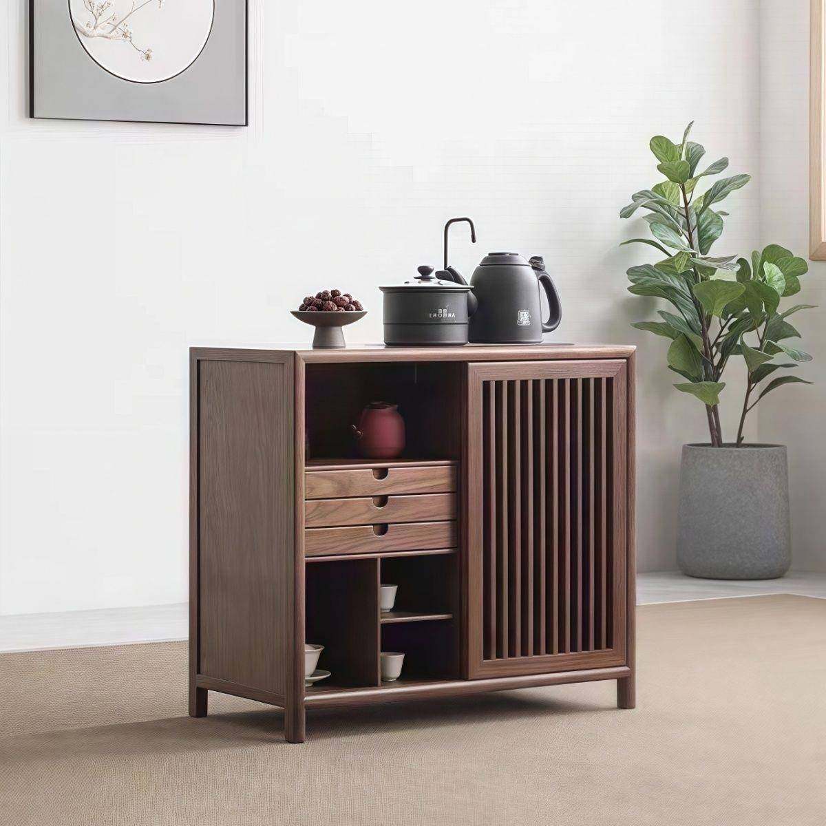 中式实木榆木茶水柜一体移动家用边柜茶桌客厅烧水多功能储物,电子元器件市场,其它元器件,淘宝优惠券,粉丝福利购,淘宝优惠卷