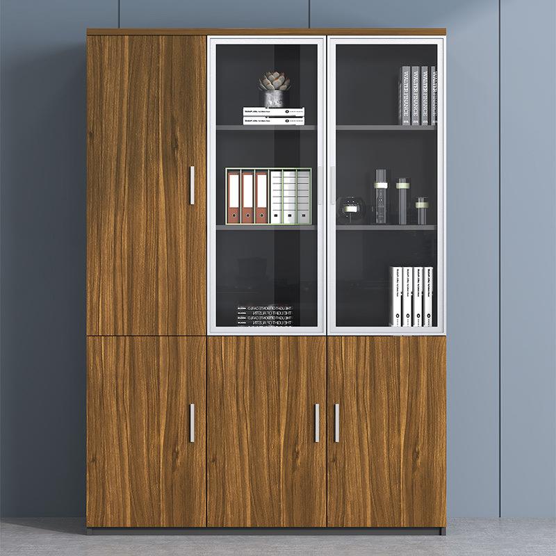 办公文件柜木质资料柜简约现代办公室书柜财务人事档案储物收纳柜