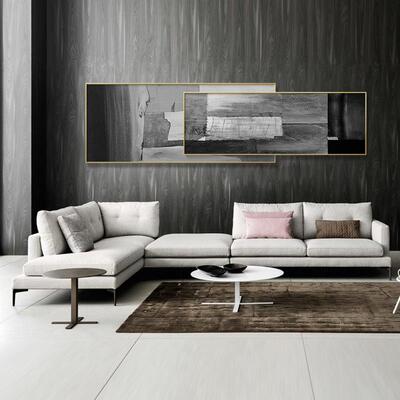 梦中之境现代抽象风格客厅装饰画卧室床头叠画壁画沙发背景挂画