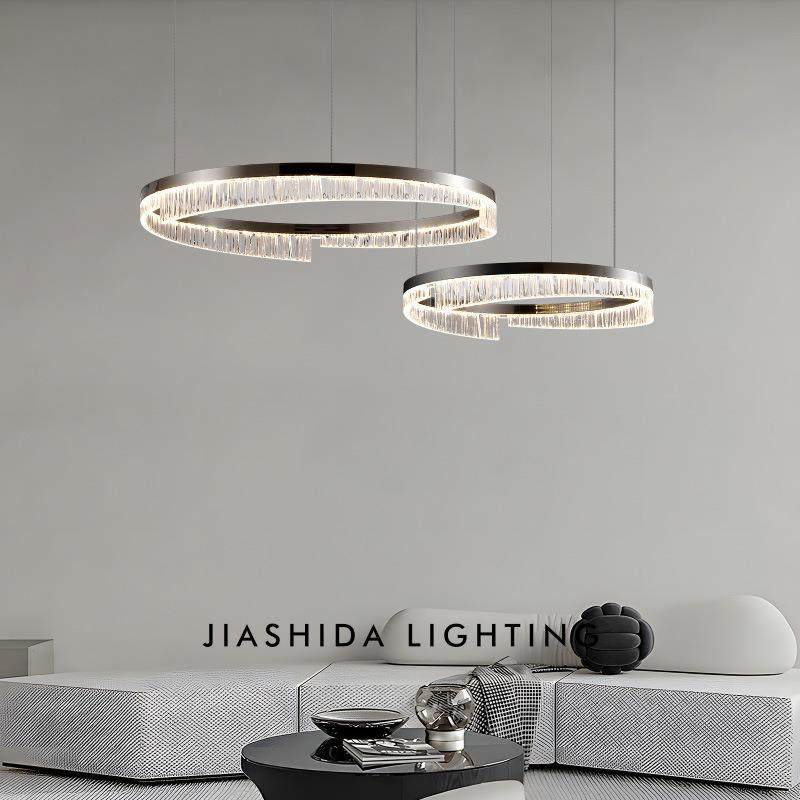 意式极简客厅灯吊灯设计师现代轻奢高档大厅主灯餐厅灯具2024新款