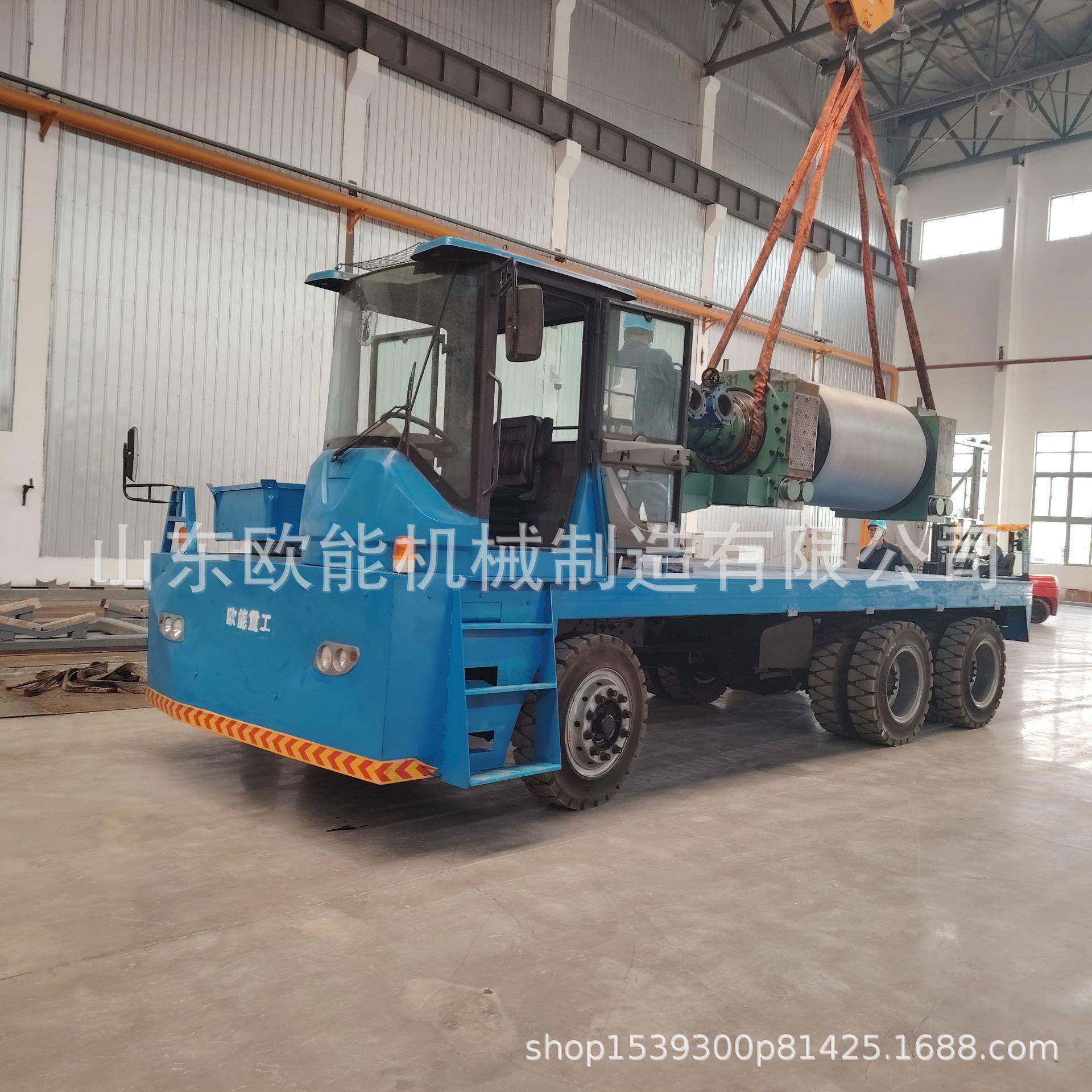 厂区电动地平车车间模具物料搬运车牵引平板拖车高承重送货