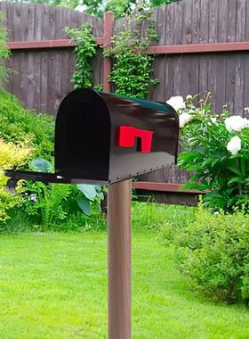 热销金属黑色大信箱户外门口实用型