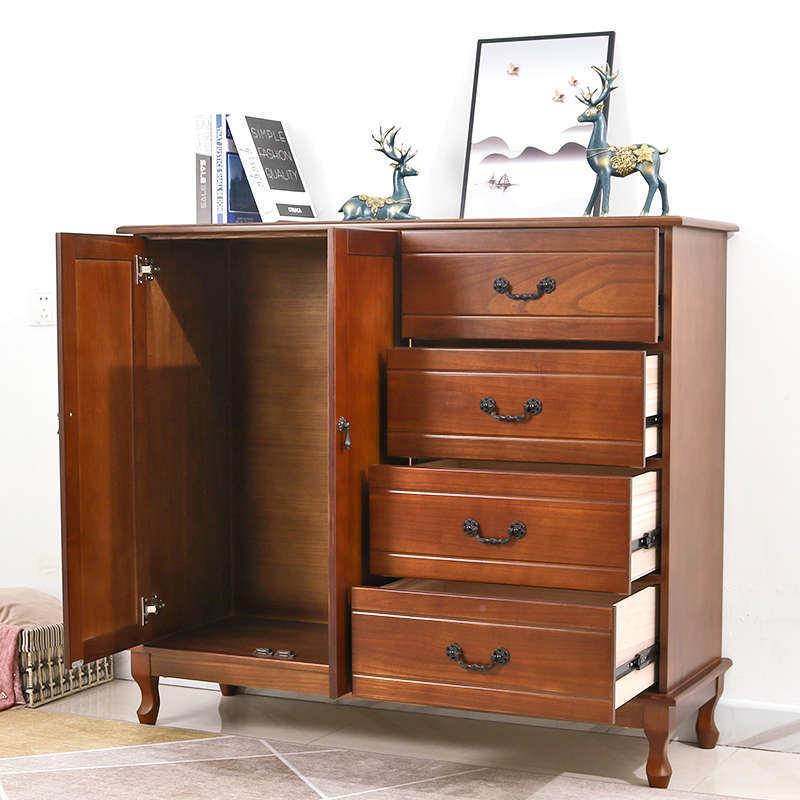 五斗柜实木客厅卧室收PFU纳柜子储简约现抽屉玄关床代物尾柜柜五