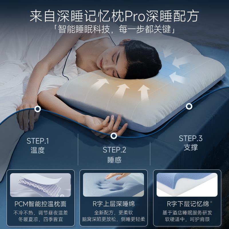 ?亚朵枕头星酒F8889k99店深睡枕球Pro记忆枕护颈枕零回压慢枕弹芯