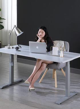 红160cm电动站电升降冕桌ED1603立式工作台书房家用书桌智能升脑