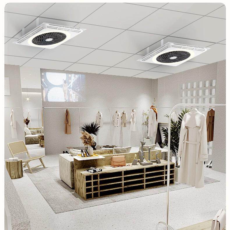 能全光谱护吸顶眼风扇灯吊551顶铝扣扇石智膏板吊扇灯无叶循环风