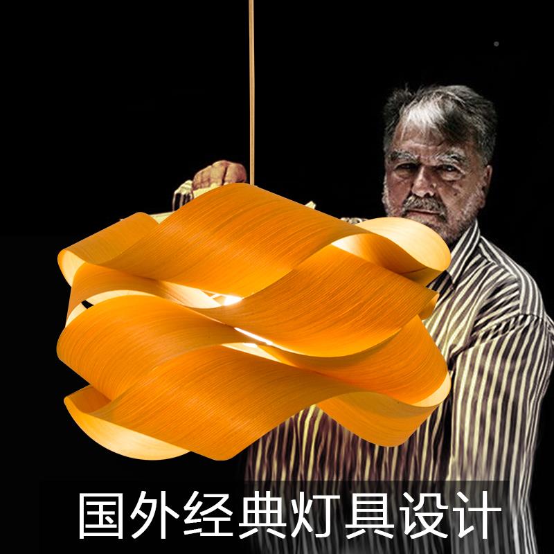 新中式创意木吊灯客厅卧室餐装厅餐桌皮民宿式465楼梯间饰木质日