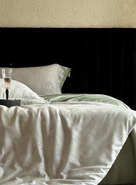 205新款100S色织天丝棉大提花四件套-2一如初见.2m床AWW1单款三件