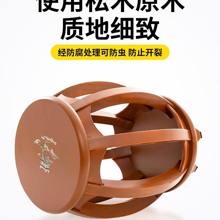 专实木古筝凳子古筝凳TBO业练凳单人弹琴儿圆凳童成人琴敦煌