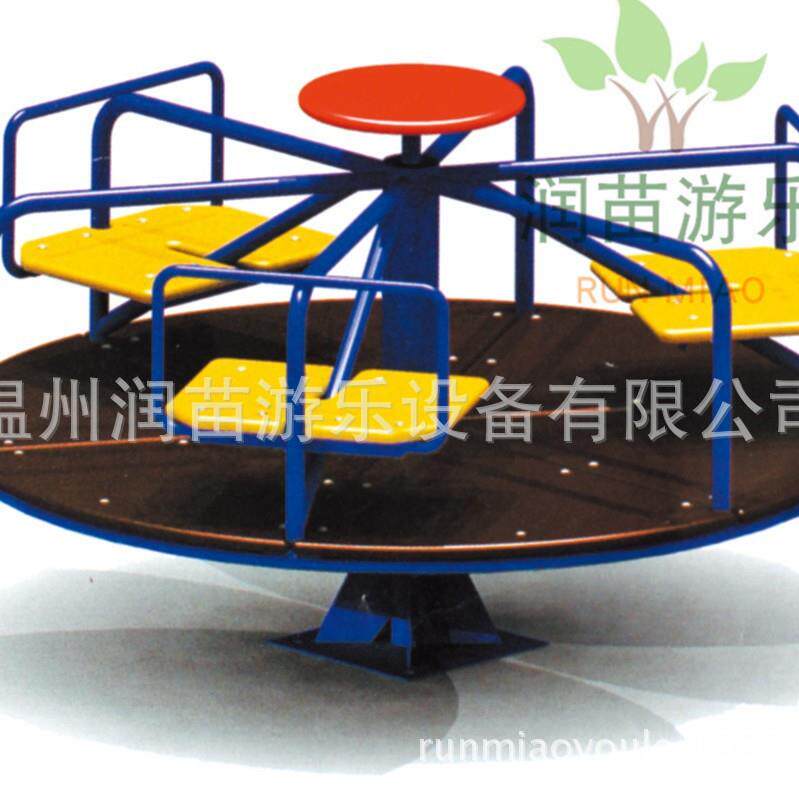 儿童动物头四人六人室外转椅户外旋转木马转椅幼儿园娱乐设施