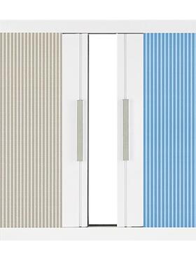 UG73蜂巢帘遮阳内开窗免打孔推拉折叠日夜帘风琴帘阳光房隔热阳台