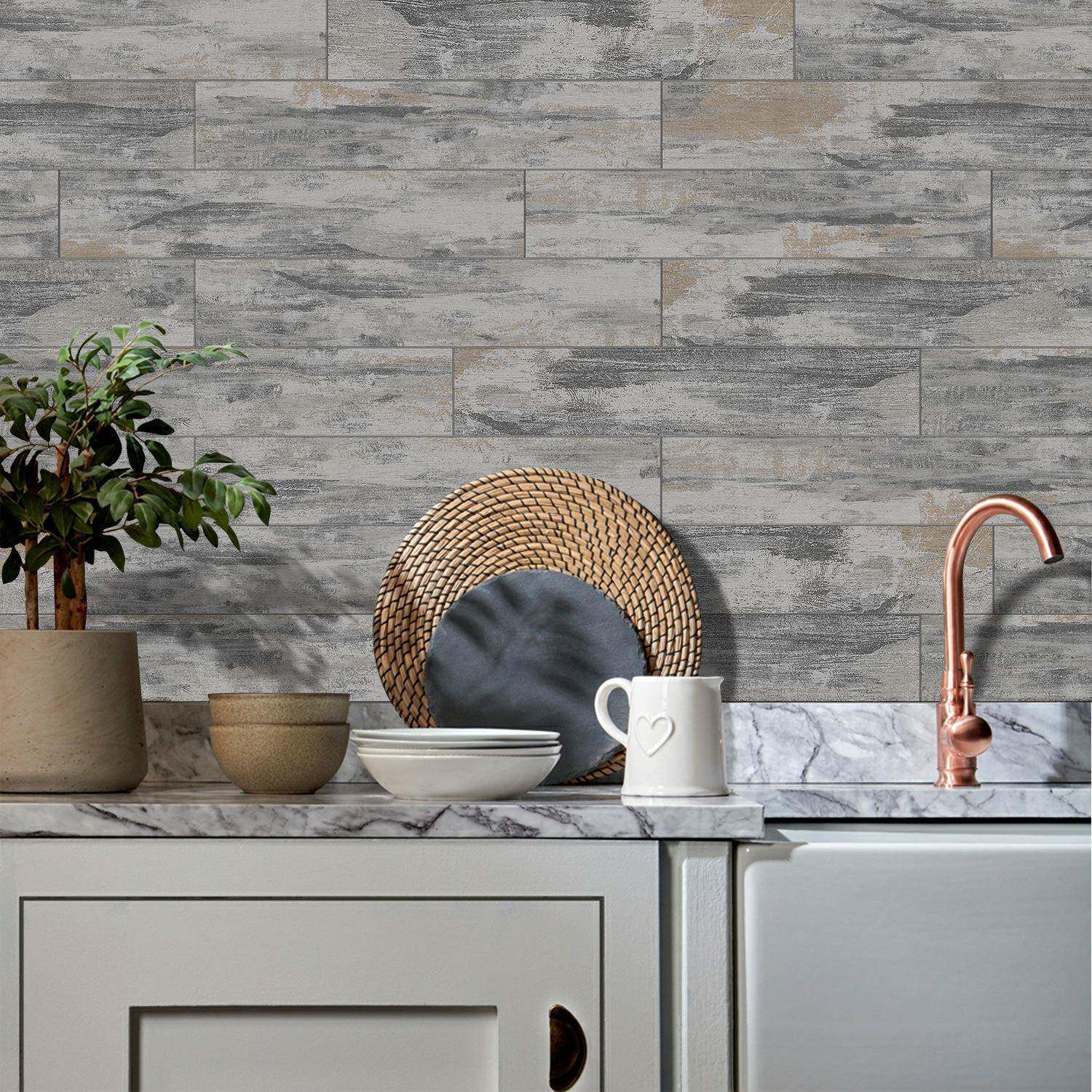 厚泡棉木纹厨房防油贴纸耐高温防水加厚自粘墙贴橱柜贴纸墙纸