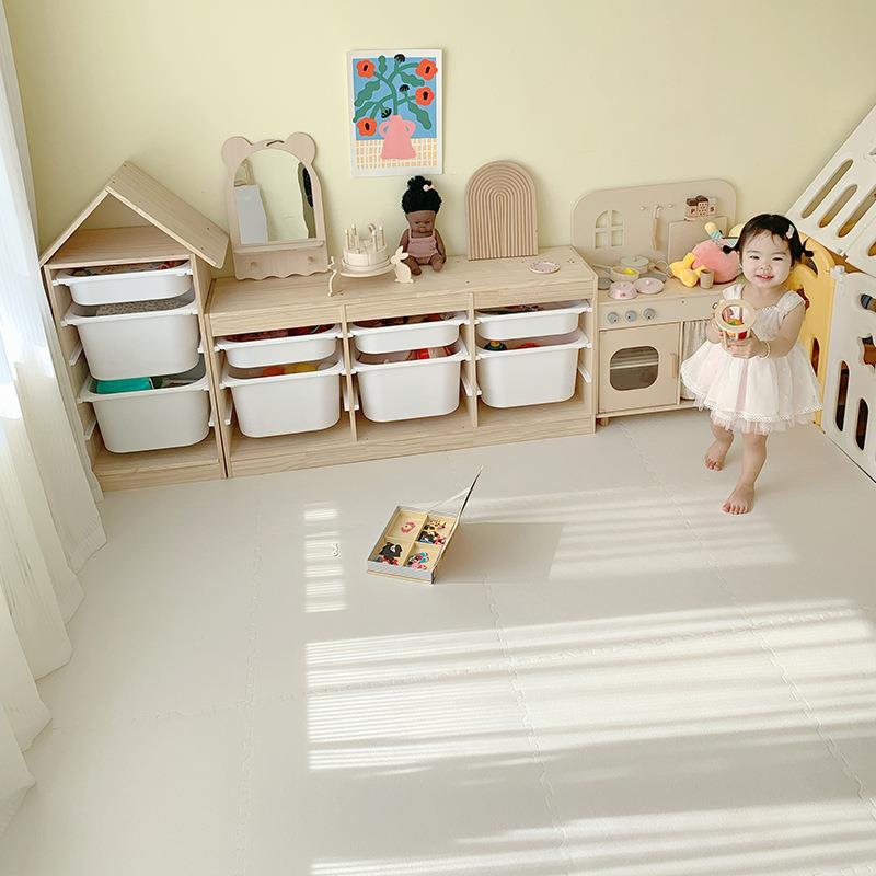 纯白家用地垫卧室铺满儿童房间客厅大面积拼接幼儿园大号拼接地垫