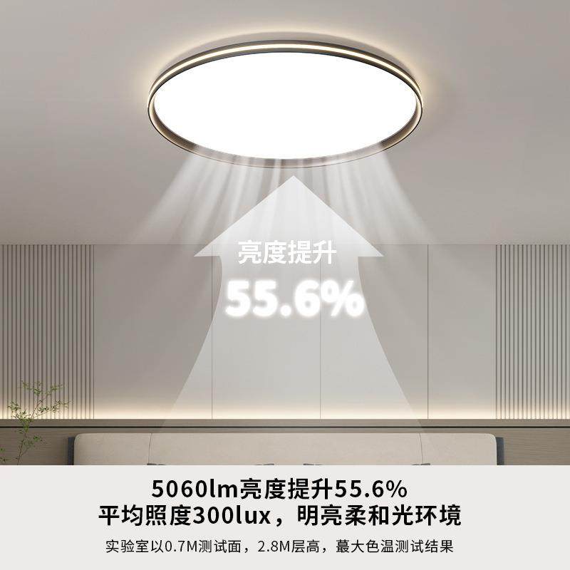 智能全光谱铝材侧发光现代简约大气客厅主灯吸顶灯卧室护眼灯