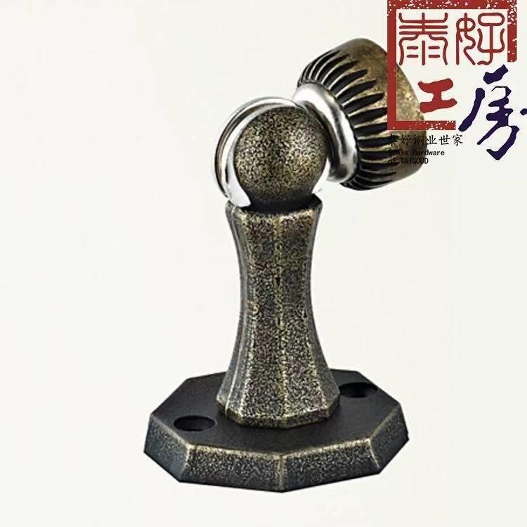 泰好工房泰好铜锁仿古做旧强磁全铜门吸墙吸地吸门碰TH-HD320