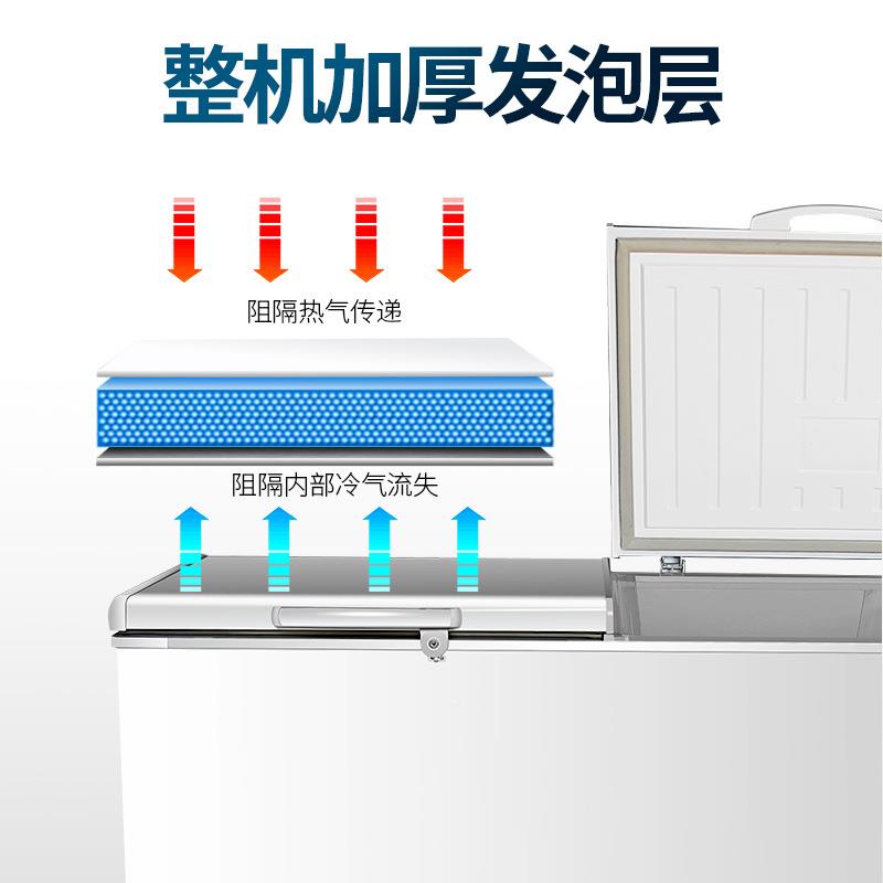 凯丽特卧式388柜冰柜大商用量展示柜卧式冷容藏冷冻保鲜冷柜两用