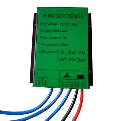 0风力电机充电发轮机控制器PWM12V2412V24V30A40A600涡W800W100W