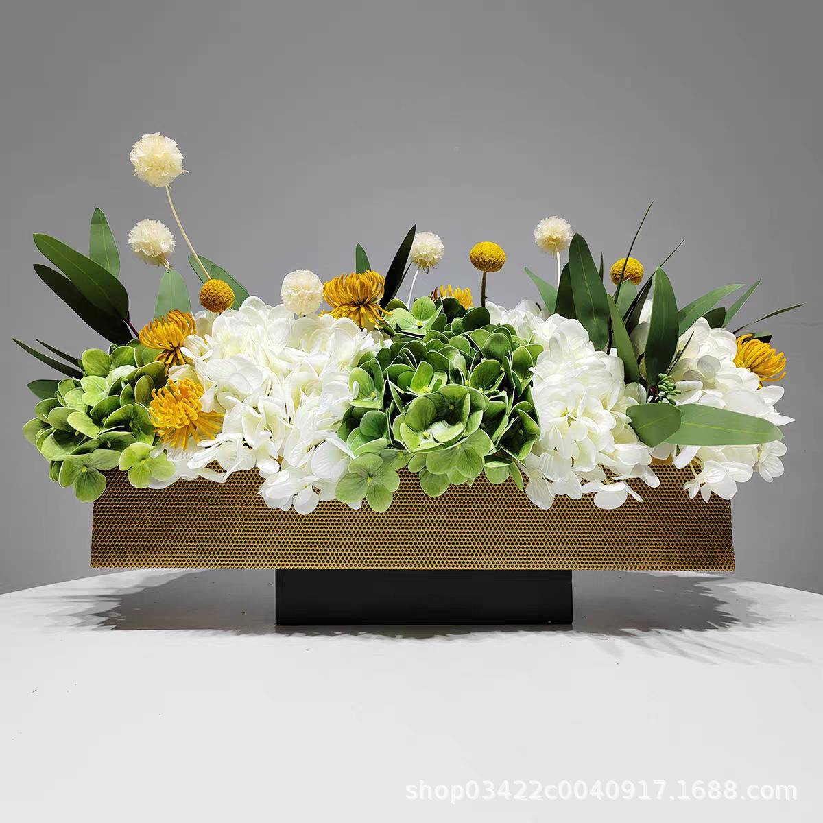 花花君者轻GHZ奢条器花摆艺组合装饰假长花样板房餐桌会议桌花件