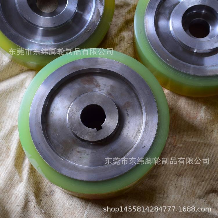 聚氨酯包胶轮PU滚轮磨擦脚轮天行车轮电镀厂专用保证耐磨不脱