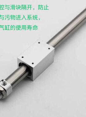 亚德客型无杆气缸RMS10/16/20/25/32/40X150X300X350X400X500X600