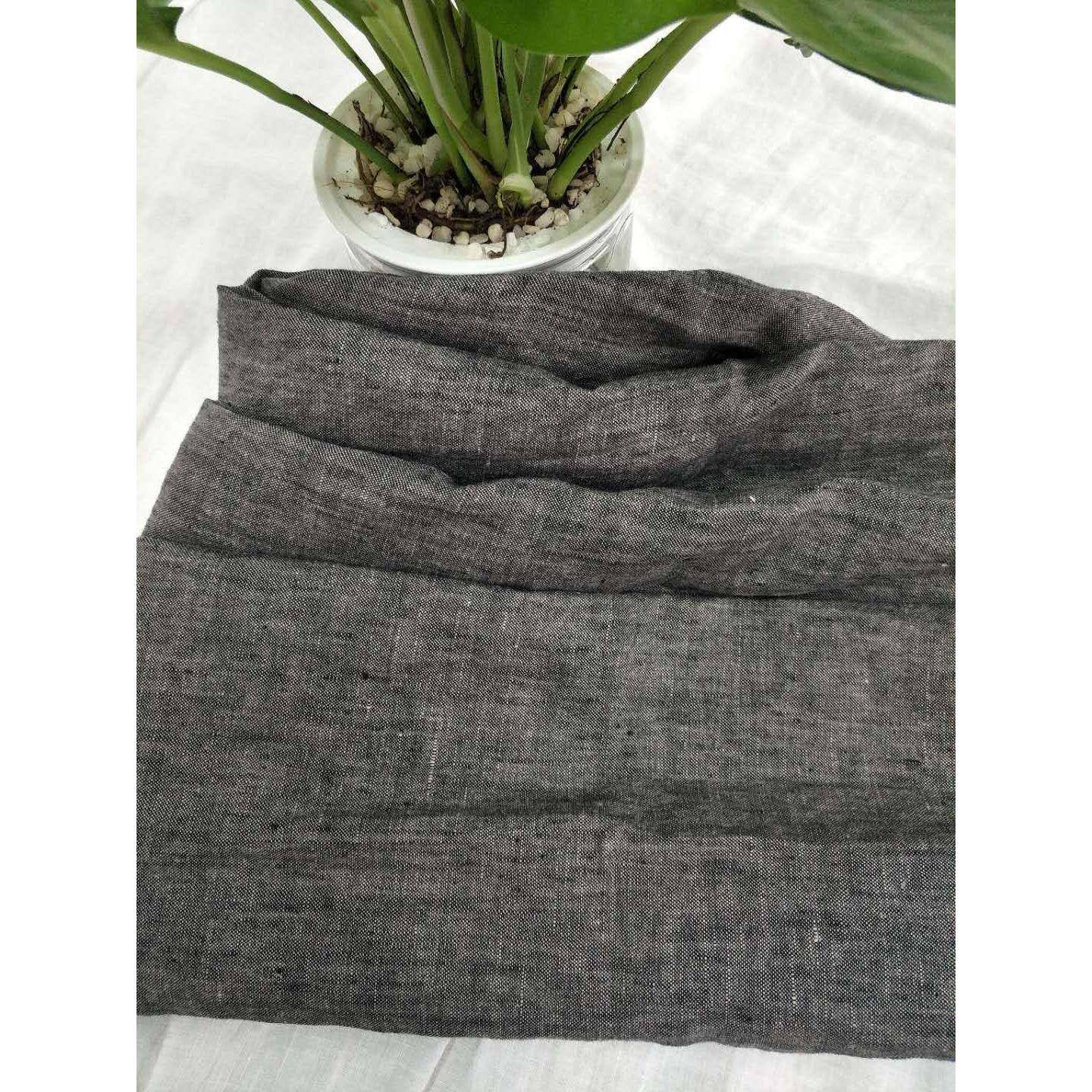 纯亚麻黑白色织布亚麻窗帘面料纯亚麻床品面料亚麻酵素洗面料,纺织面料/辅料/配套,棉麻面料,淘宝优惠券,粉丝福利购,淘宝优惠卷