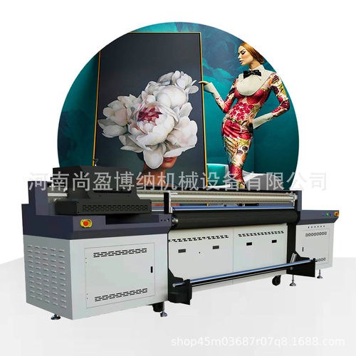 肌理油画UV网带打印机 软膜灯箱理光UV打印机 高清广告布喷绘机