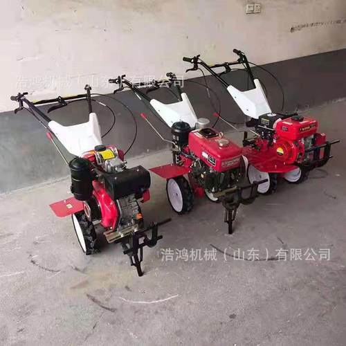 小型手扶微耕机两驱旋耕机播种机四驱微耕开沟机多功能微耕机