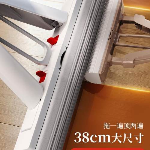 对折胶棉拖把家用懒人拖地免手洗海绵头吸水2025新款一拖净