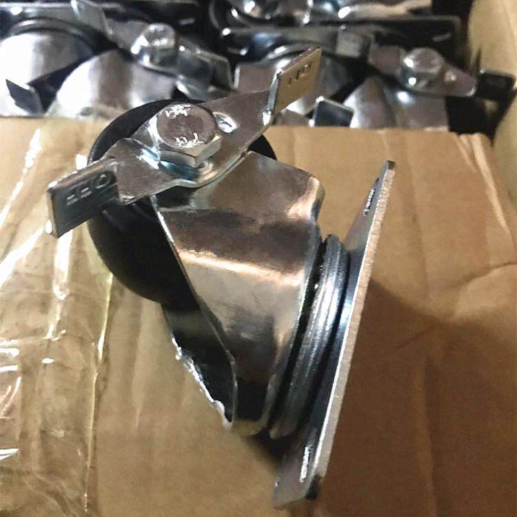 2寸3寸高载重定向万向双轴承轮低重心尼龙脚轮轮子中型工业脚轮