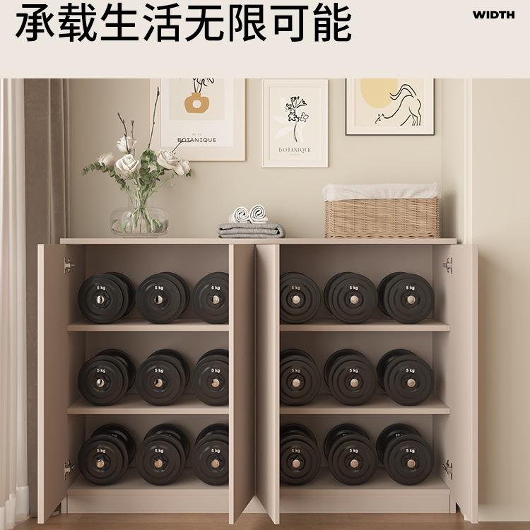 台晒飘窗柜定制储物F986H77T柜阳柜子地柜矮柜收纳杂物柜靠墙实木