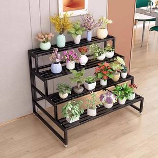 花架户外庭院花架铁艺置物花架阳台室外盆栽置物架多层落地花架子