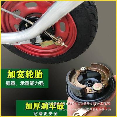 独轮车农用鸡公车手推单轮工地建筑小推车公鸡爬坡实心山路双轮