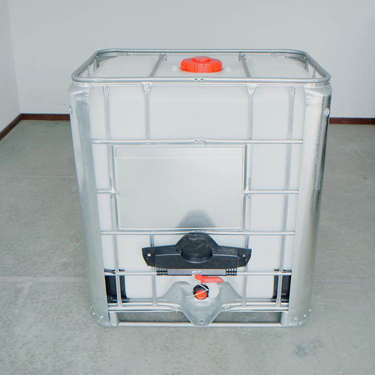 吊装吨桶500L/升塑料化工集装桶周转方桶可行吊加固柴油塑料吨桶