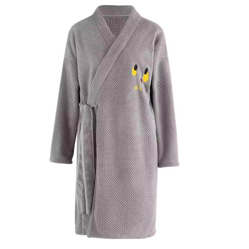 男士浴巾珊瑚绒浴袍男女吸水速干家用情侣款裹巾四季通用洗澡专用