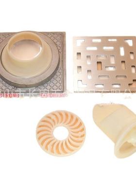 加厚高品质精铸304不锈钢方形格子款防堵地漏阳台卫生间长固V3026