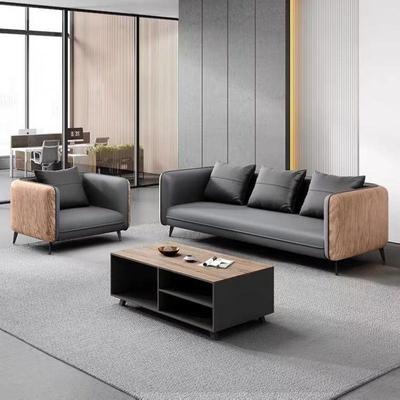 老代无品牌/板经理管办公主办室商务现公会客区接待洽谈木纹茶几