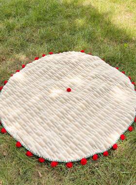 202瑰5新款亲KCU肤舒适竹绒玫花纹毯束毯子